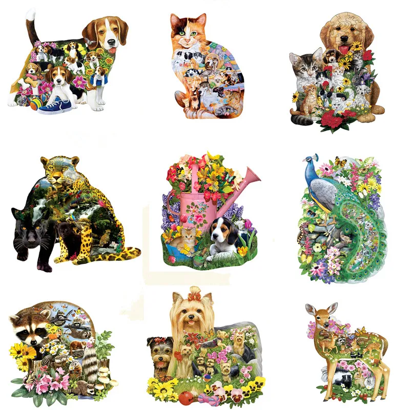 A4 dog peacock Raccoon Wood Puzzles Animal Shape 3D Jigsaw Puzzle Set for Adults Kids Board Game Toy Children Educational Toy
A4 dog peacock Raccoon Wood Puzzles Animal Shape 3D Jigsaw Puzzle Set for Adults Kids Board Game Toy Children Educational Toy