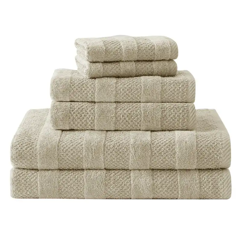 

Bliss Quick Dry 100% Cotton 2 Bath, 2 Hand, 2 Washcloth Towel Set (Oatmeal) Paper towels Shower towel Wash cloth Toallas para pl