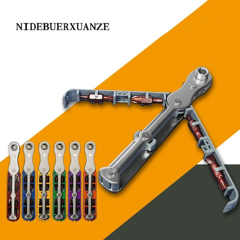 Mini Ratchet Screwdriver Set Multifunctional Right Angle Two-way Forward And Reverse Hex Wrench Steel Batch Bit Repair Tools Kit
Mini Ratchet Screwdriver Set Multifunctional Right Angle Two-way Forward And Reverse Hex Wrench Steel Batch Bit Repair Tools Kit