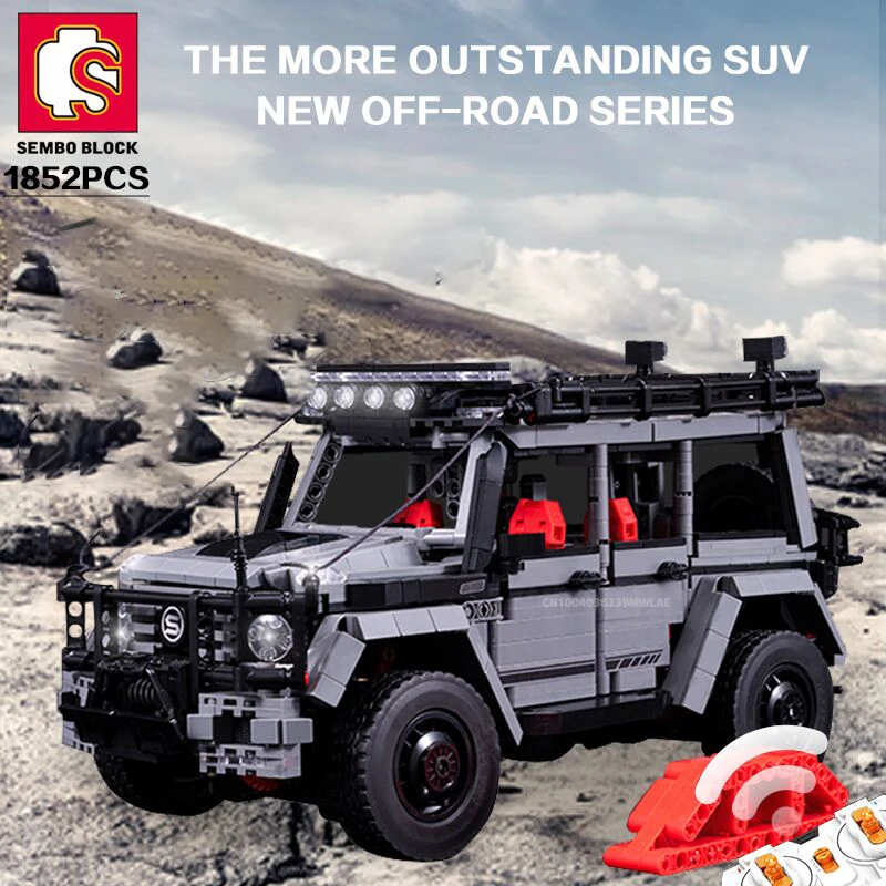 SEMBO технический 1852 шт. Радиоуправляемый автомобиль Внедорожник Багги грузовики с дистанционным управлением внедорожник строительные блоки коллекционный дисплей для детей взрослых
SEMBO технический 1852 шт. Радиоуправляемый автомобиль Внедорожник Багги грузовики с дистанционным управлением внедорожник строительные блоки коллекционный дисплей для детей взрослых