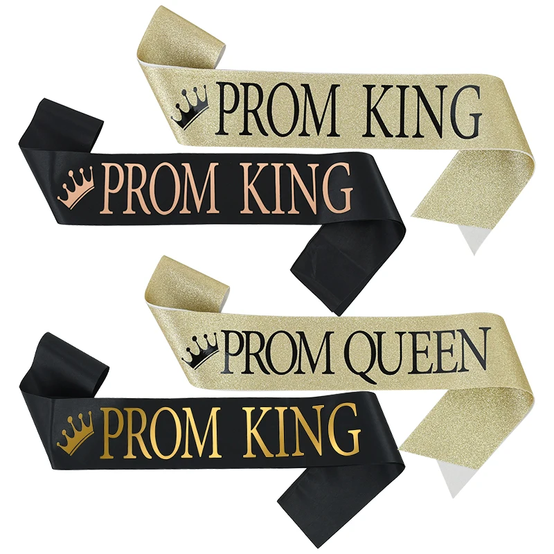 2pcs Prom King Queen Satin Ribbons Sash Shoulder Strap for Adult Men Women Bachelor Hen Party Favor Decoration Supplies Gifts
2pcs Prom King Queen Satin Ribbons Sash Shoulder Strap for Adult Men Women Bachelor Hen Party Favor Decoration Supplies Gifts