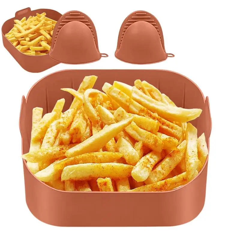Silicone Liners For Air Fryer Reusable Air Fryer Silicone Basket Easy Cleaning Food-Grade Accessories Replacement Of Parchment
Silicone Liners For Air Fryer Reusable Air Fryer Silicone Basket Easy Cleaning Food-Grade Accessories Replacement Of Parchment