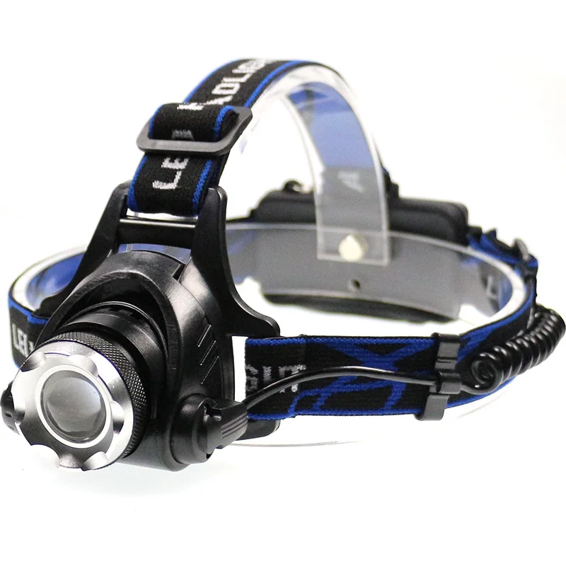 

LED headlamp fishing headlight T6 3 modes Zoom able lamp Waterproof Head Torch flashlight Head lamp camping