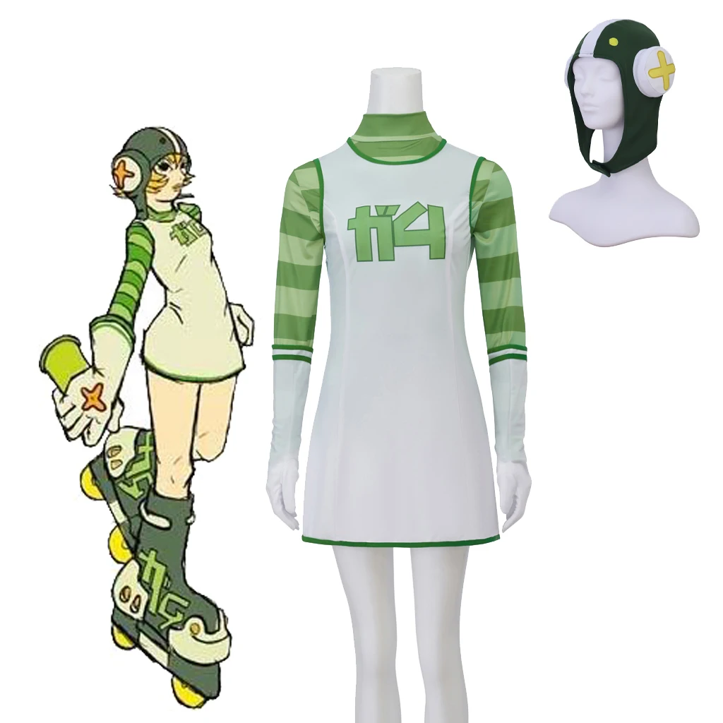 Game Gun Jet Set Radio Cosplay Costume Dress With Gloves And Hat Women Fahion Street Sports Costumes
Game Gun Jet Set Radio Cosplay Costume Dress With Gloves And Hat Women Fahion Street Sports Costumes