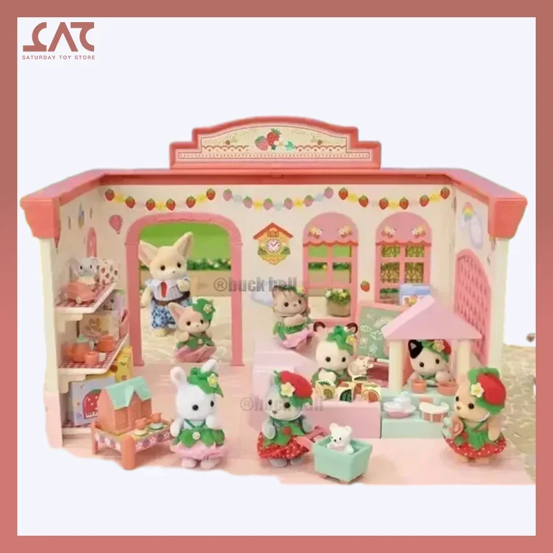 

Chocolate Rabbit Wedding Set A Et Sylvanian Families Anime Girl Figures Toy Figurine Pvc Room Decoration Gift For Kids Toys