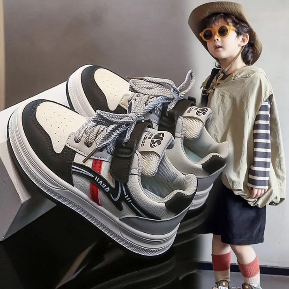 أحذية رياضية من جلد البولي يوريثان للأطفال، أحذية رياضية عصرية للمراهقين، أحذية رياضية مضادة للانزلاق ومقاومة للماء للأولاد والبنات أحذية رياضية من جلد البولي يوريثان للأطفال، أحذية رياضية عصرية للمراهقين، أحذية رياضية مضادة للانزلاق ومقاومة للماء للأولاد والبنات