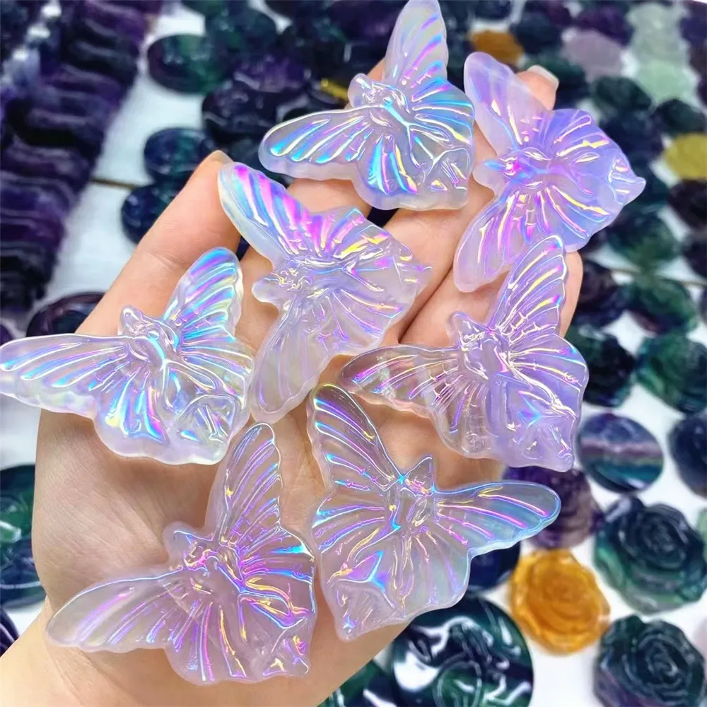 Natural Crystal Fluorite Aura Fairy Statue Carving Healing Butterfly Crafts Gift 1pcs
Natural Crystal Fluorite Aura Fairy Statue Carving Healing Butterfly Crafts Gift 1pcs