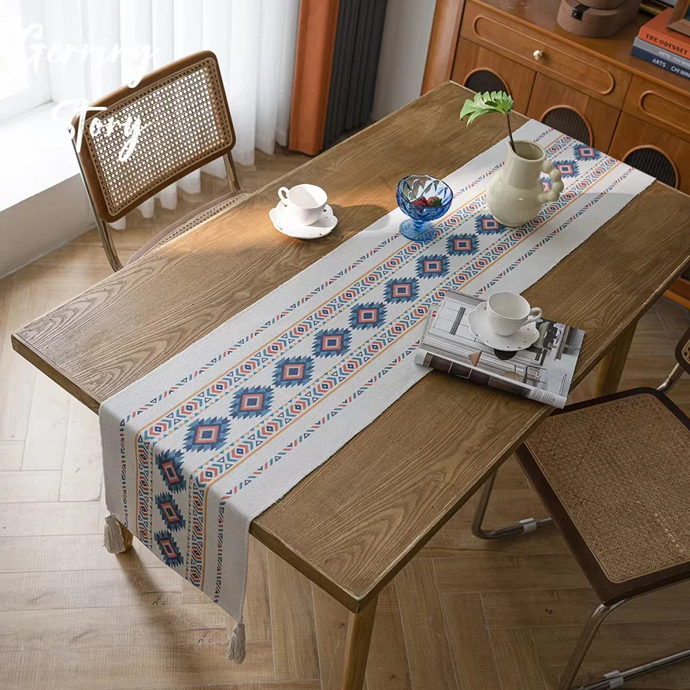 Gerring Bohemian Table Runner Cotton Linen Fringe Country Wedding Christmas Tablecloth Thick TV Porch Hotel Table Decoration
Gerring Bohemian Table Runner Cotton Linen Fringe Country Wedding Christmas Tablecloth Thick TV Porch Hotel Table Decoration
