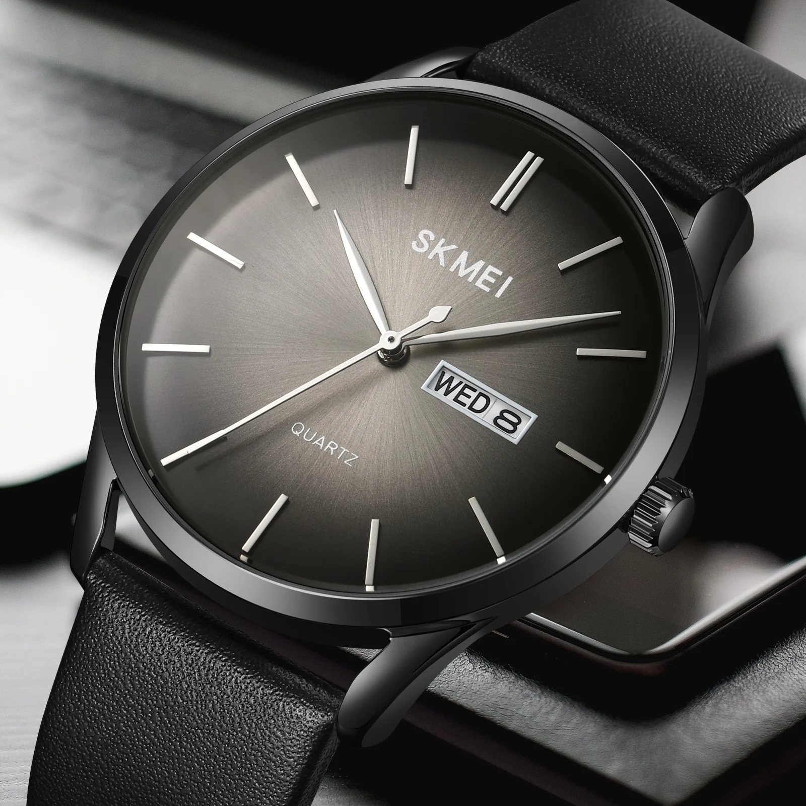 Мужские водонепроницаемые часы SKMEI в деловом стиле, изысканные металлические водонепроницаемые часы с градиентом и датой, 1991
Мужские водонепроницаемые часы SKMEI в деловом стиле, изысканные металлические водонепроницаемые часы с градиентом и датой, 1991