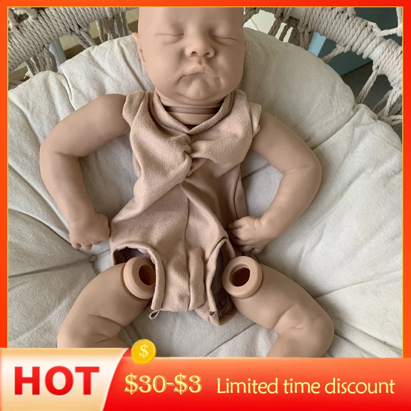Bebe Reborn Kit 18 Inches Sleeping Reborn Baby Doll Kit Vinyl Unpainted Unfinished Doll Parts DIY Blank Doll Kit Children Gift
Bebe Reborn Kit 18 Inches Sleeping Reborn Baby Doll Kit Vinyl Unpainted Unfinished Doll Parts DIY Blank Doll Kit Children Gift