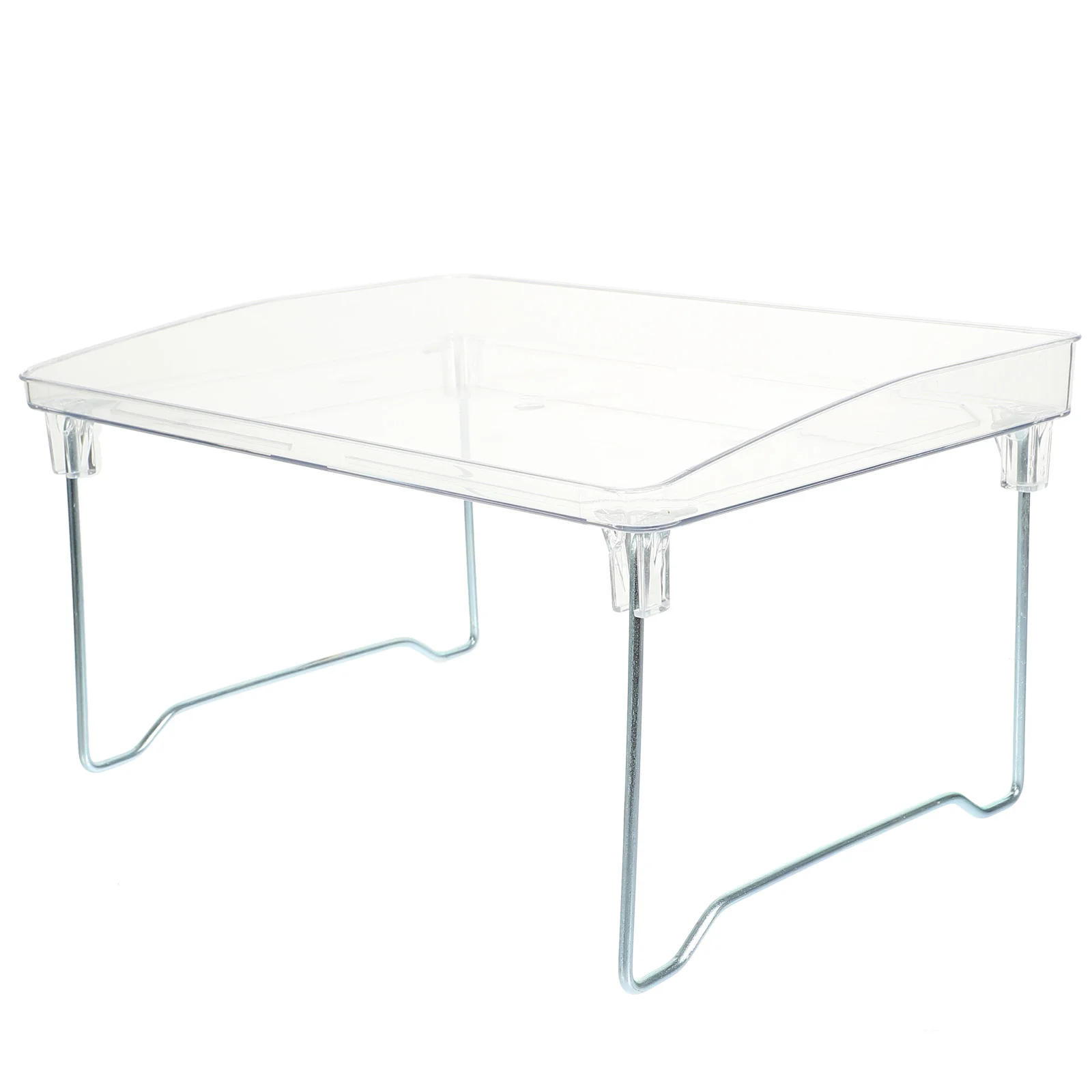 Portable Breakfast Tray Table for Bed with Folding Legs and Clear Acrylic Surface
Portable Breakfast Tray Table for Bed with Folding Legs and Clear Acrylic Surface