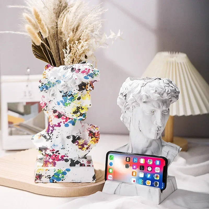 Water Transfer David Resin Flower Arrangement Ancient Greek Statue Pieces Makeup Brush Storage Bucket Vase Desktop Decoration
Water Transfer David Resin Flower Arrangement Ancient Greek Statue Pieces Makeup Brush Storage Bucket Vase Desktop Decoration