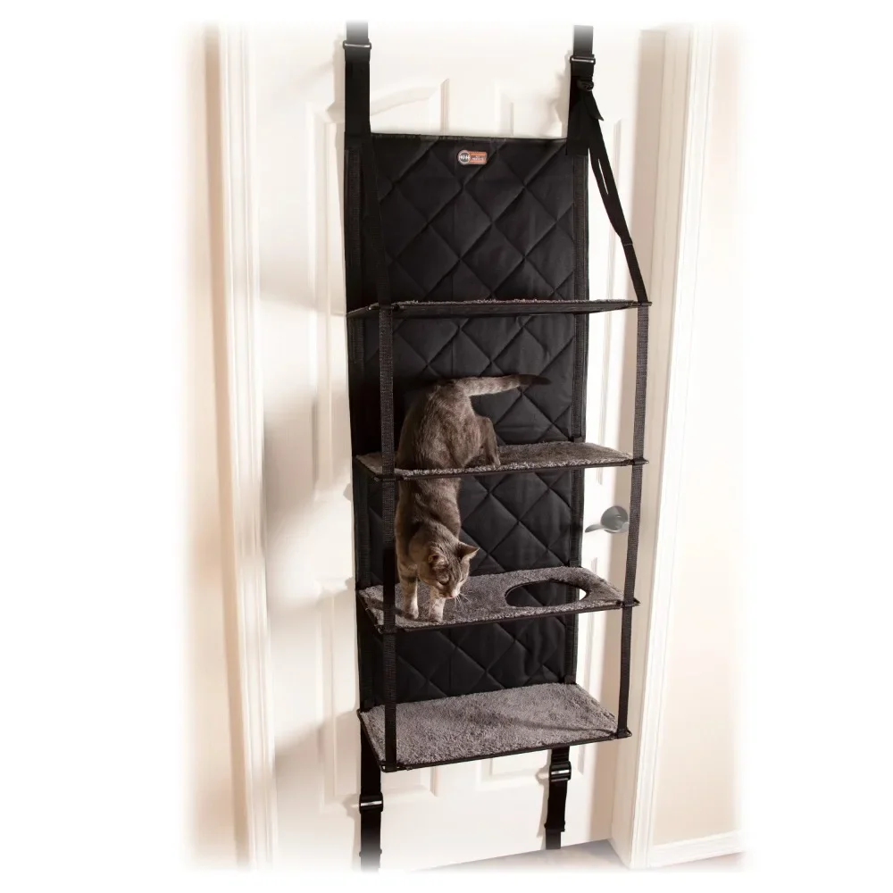 Scratching Post for Cats Climbing Tree Hangin’ Cat Tree - 4 Story Gray 12 X 22 X 65 Inches Scratcher With a House Pet Toys Tower
Scratching Post for Cats Climbing Tree Hangin’ Cat Tree - 4 Story Gray 12 X 22 X 65 Inches Scratcher With a House Pet Toys Tower