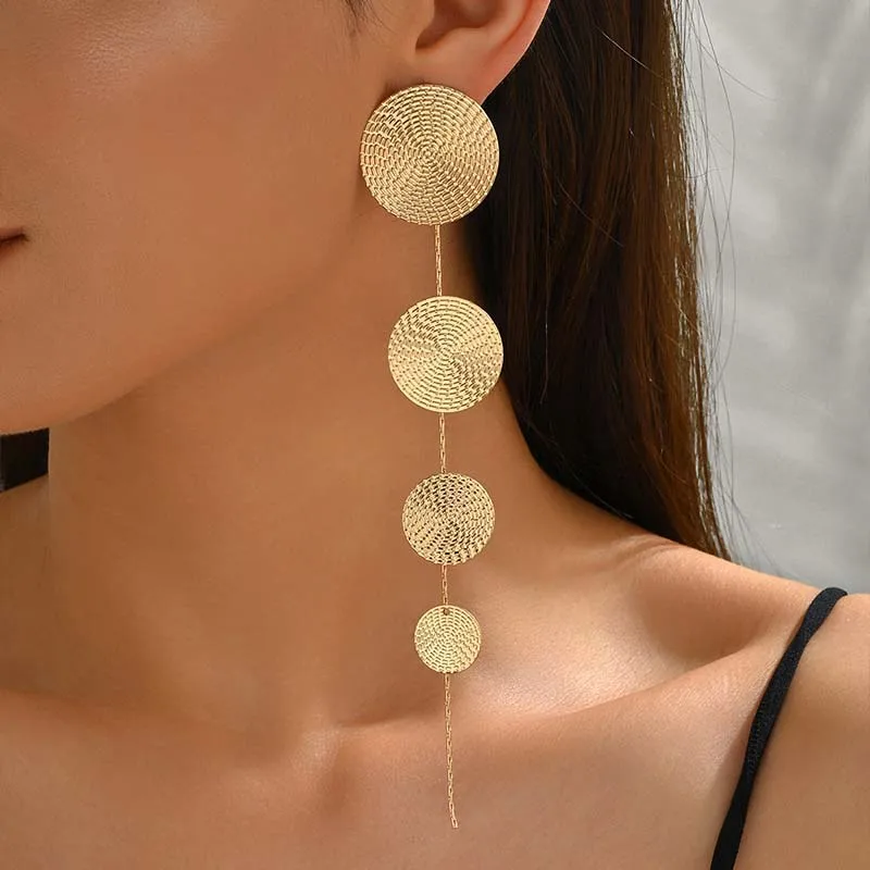 Fashion Gold Color Circular Pendant Earrings For Women Exaggerated Metal Long Tassel Round Geometric Earrings Jewelry Gifts 3 Mallzona Sa257318876f94c97b36cb14f3d5fe50b6 Fashion Gold Color Circular Pendant Earrings For Women Exaggerated Metal Long Tassel Round Geometric Earrings Jewelry Gifts Mallzona