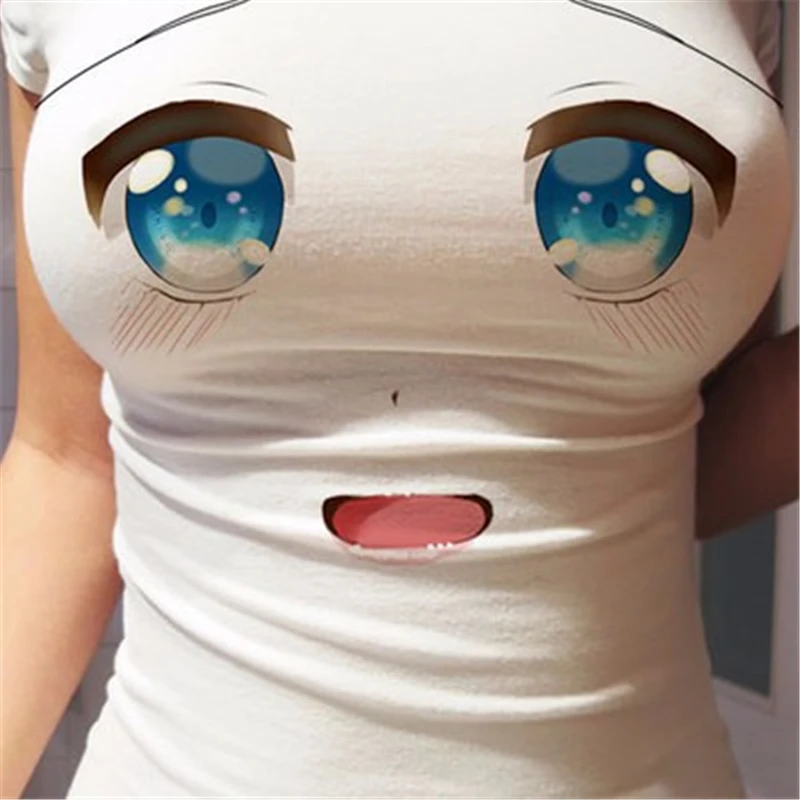 New Hot Women Funny 3D Eyes Printed T-shirt Sexy Anime Cartoon Cute Expression Straight Short Sleeve Ladies Slim Plus Size Tops
New Hot Women Funny 3D Eyes Printed T-shirt Sexy Anime Cartoon Cute Expression Straight Short Sleeve Ladies Slim Plus Size Tops