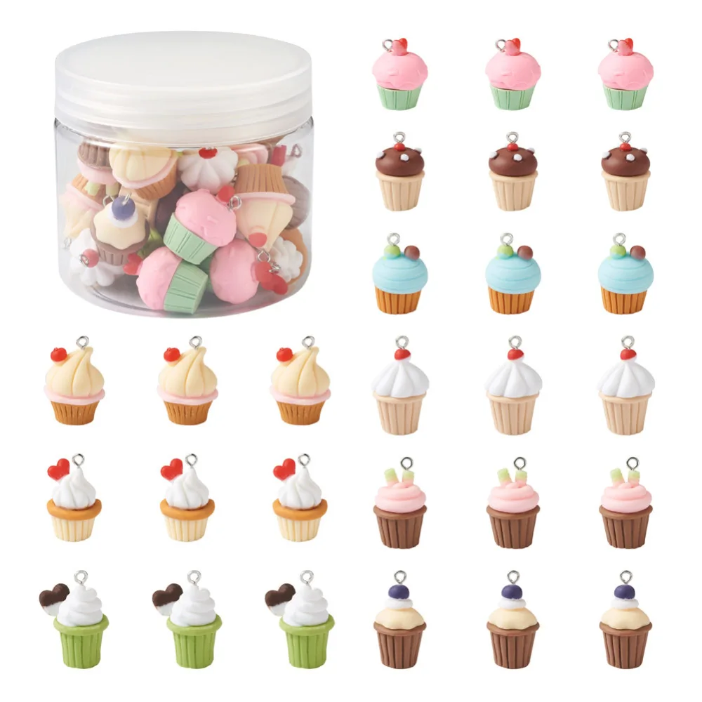 36~60pcs/box Cupcake Milk Tea Heart Pendant Cute Imitation Food Resin Charms for jewelry making DIY bracelet necklace Keychains 
36~60pcs/box Cupcake Milk Tea Heart Pendant Cute Imitation Food Resin Charms for jewelry making DIY bracelet necklace Keychains