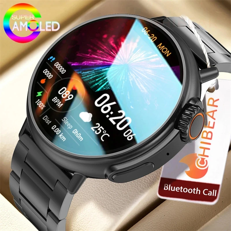 Call Men Watch 1.6Inch 454*454 AMOLED Screen Waterproof Fitness Bracelet Wireless Charging NFC watch Man
Call Men Watch 1.6Inch 454*454 AMOLED Screen Waterproof Fitness Bracelet Wireless Charging NFC watch Man