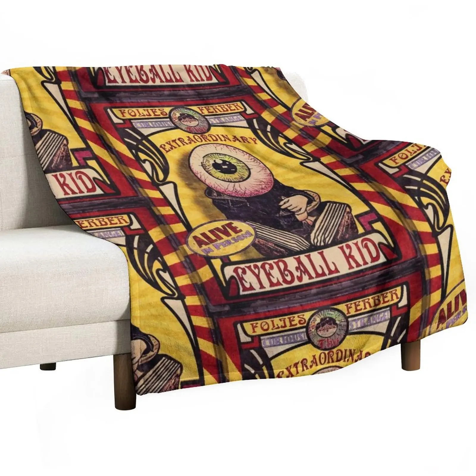 The Extraordinary Eyeball Kid: Sideshow Poster Throw Blanket valentine gift ideas Furry Blanket Blanket Fluffy
The Extraordinary Eyeball Kid: Sideshow Poster Throw Blanket valentine gift ideas Furry Blanket Blanket Fluffy