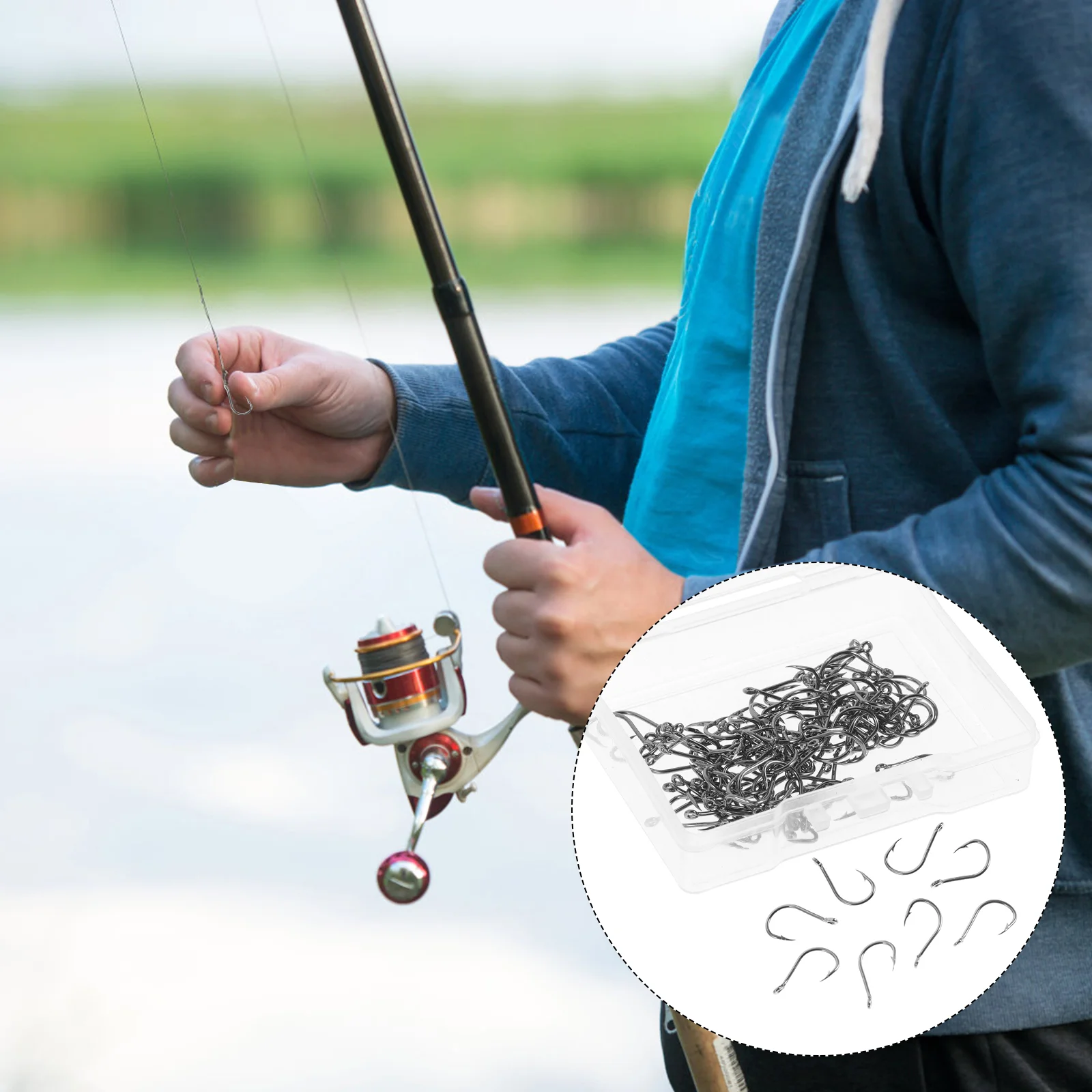 200 Pcs with Hole Barbed Hook Fish for Seawater Abs High-Carbon Steel Fishing Stuffs
200 Pcs with Hole Barbed Hook Fish for Seawater Abs High-Carbon Steel Fishing Stuffs