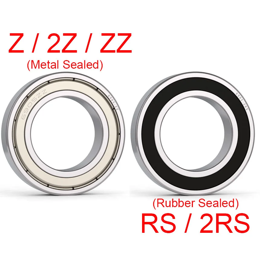 

6804 6805 6806 6807 ZZ/RS 20*32*7 25*37*7 30*42*7 35*47*7 Metal Rubber Shielded Sealed Deep Groove Radial Ball Bearing