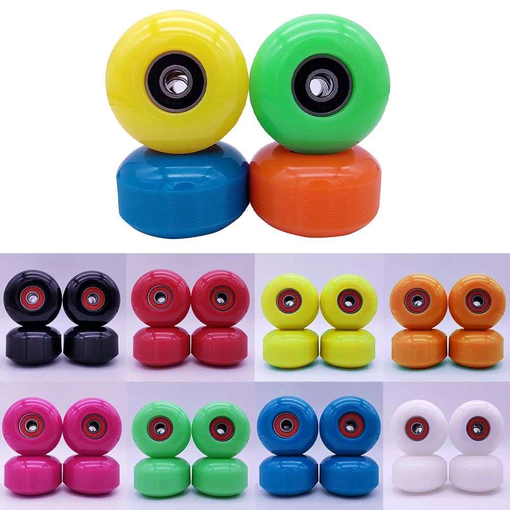 

4Pcs Skateboard Wheels With Bearing 52x32mm 95A Soft Longboard Skateboard Wheels ABEC-9 Bearing Roller Skating Accessories Parts
