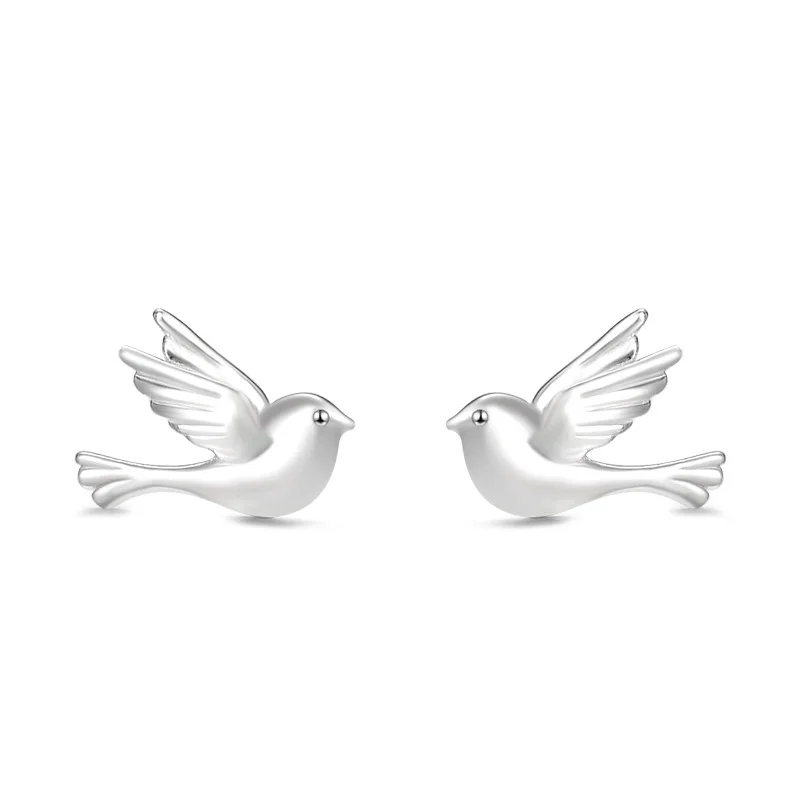 Hypoallergenic S999 Sterling Silver Mini Flying Bird Dove Stud Earrings For Women Tiny Animal Lucy Jewelry For Daughter Gift
Hypoallergenic S999 Sterling Silver Mini Flying Bird Dove Stud Earrings For Women Tiny Animal Lucy Jewelry For Daughter Gift