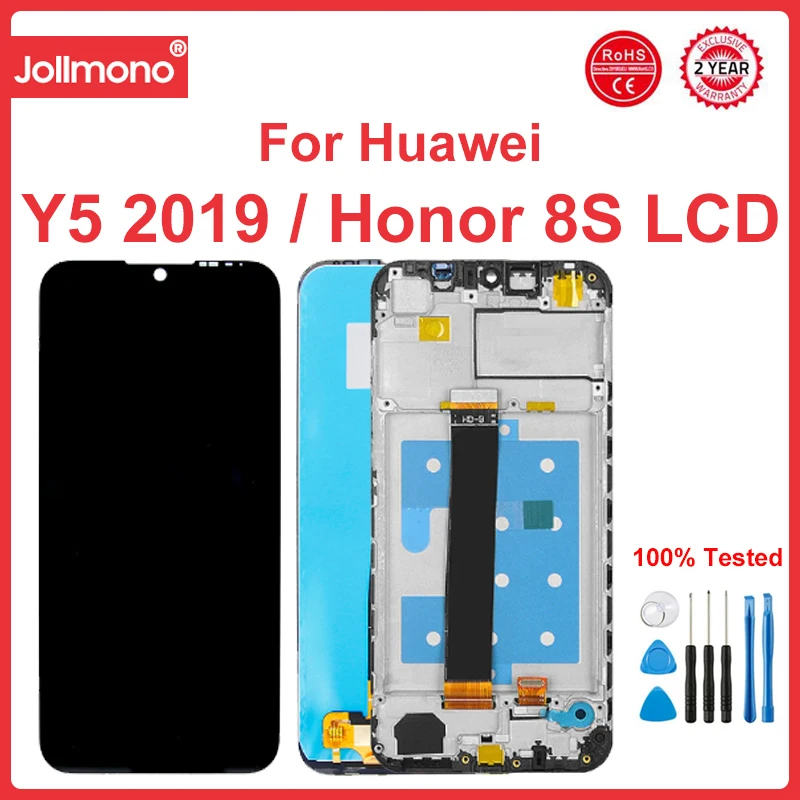 

Display For Huawei Y5 2019 LCD Display For Honor 8S Touch Screen For Huawei Y5 2019 Display With Frame AMN-LX9 LX1 LX2