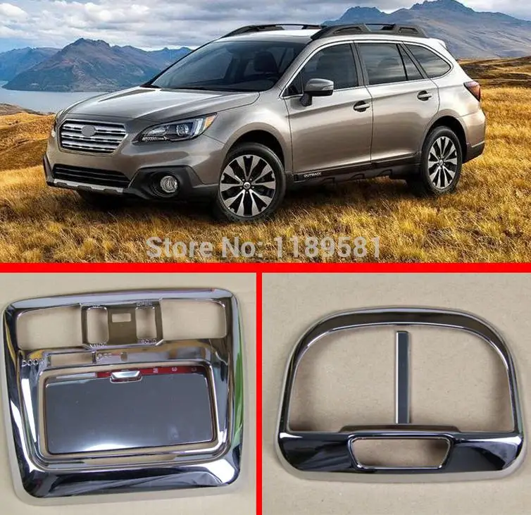 

For Subaru Outback 2015 2016 2017 ABS Chrome Interior lights Reading lights Trim Cover Car Accessories Stickers