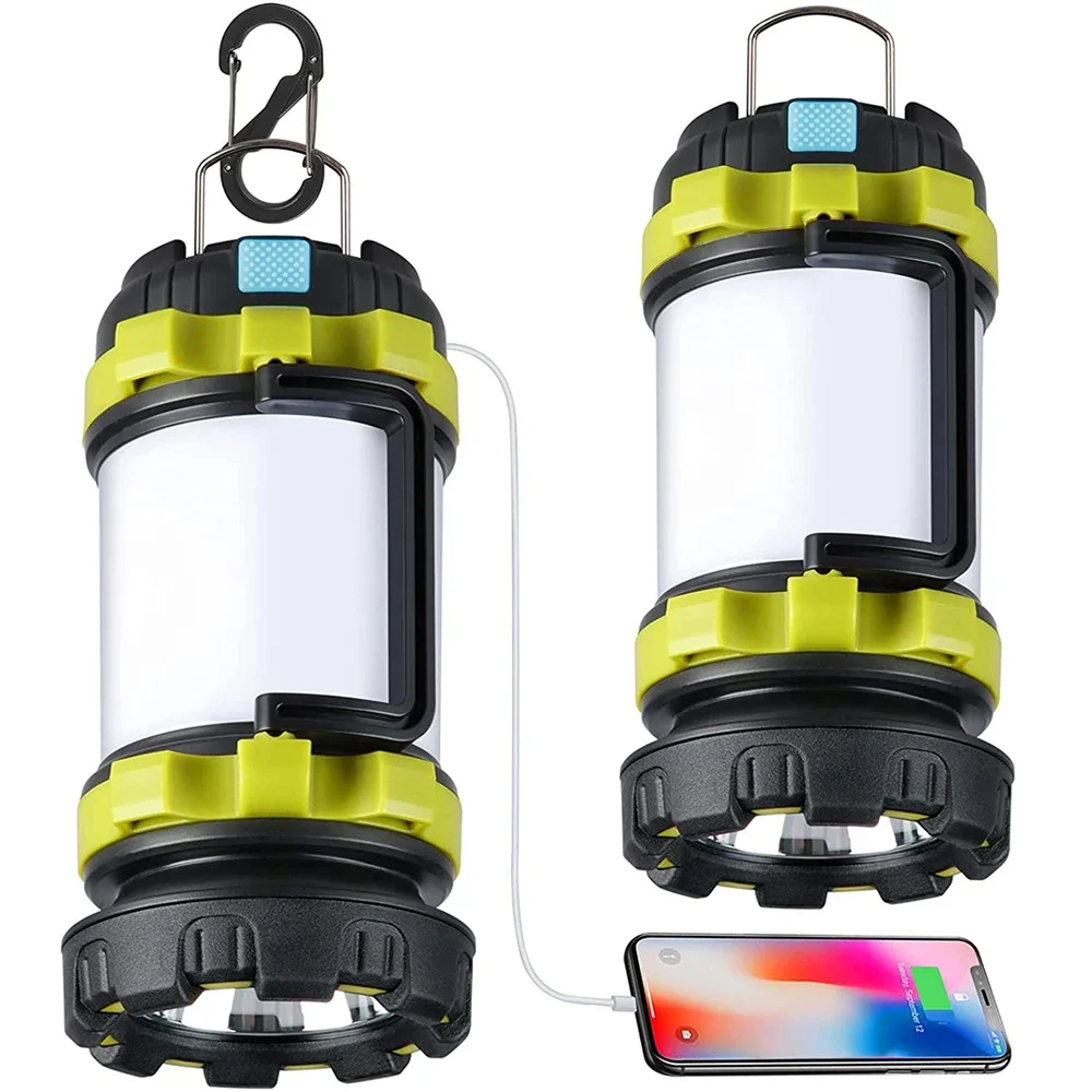 

New LED Camping Lantern Rechargeable Lantern 3000mAh Power Bank Waterproof Camping Flashlight for Hiking Emergency Home Outdoor