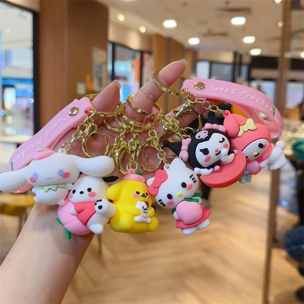 Kawaii Sanrio Keychain Cute Cartoon Kuromi Hello Kitty Cinnamoroll Car Key Ring Pendant Schoolbag Decoration Gifts for Friends
Kawaii Sanrio Keychain Cute Cartoon Kuromi Hello Kitty Cinnamoroll Car Key Ring Pendant Schoolbag Decoration Gifts for Friends