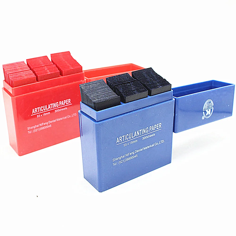 Dental Dental Occlusion Paper Red or Blue 55 * 18mm Dental Whitening Consumables300 Sheet/box
Dental Dental Occlusion Paper Red or Blue 55 * 18mm Dental Whitening Consumables300 Sheet/box