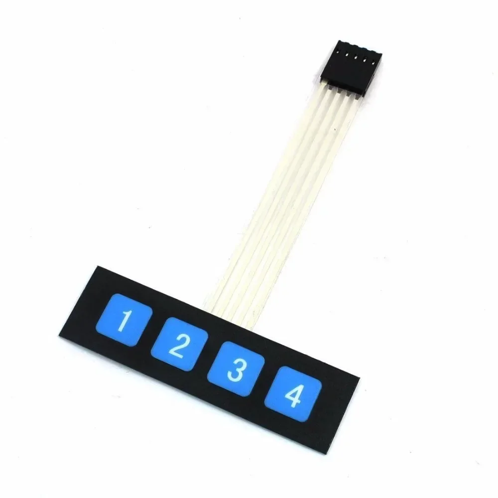 

1x4 4 Key Matrix Membrane Switch Keypad Keyboard Control Panel SCM Extended Keyboard Super Slim for Arduino