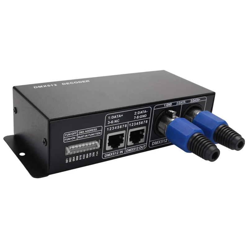 2X 3CH DC12-24V RGBW DMX 512 Decoder LED Controller RGB LED DMX512 Decoder, DMX512-3CH
2X 3CH DC12-24V RGBW DMX 512 Decoder LED Controller RGB LED DMX512 Decoder, DMX512-3CH