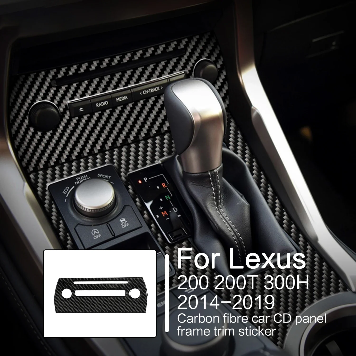 Carbon Fiber Car CD Panel Frame Decor Sticker Decal Cover Trim For Lexus NX 200 200T 300H 2014-2019 Car Interior Accessories
Carbon Fiber Car CD Panel Frame Decor Sticker Decal Cover Trim For Lexus NX 200 200T 300H 2014-2019 Car Interior Accessories