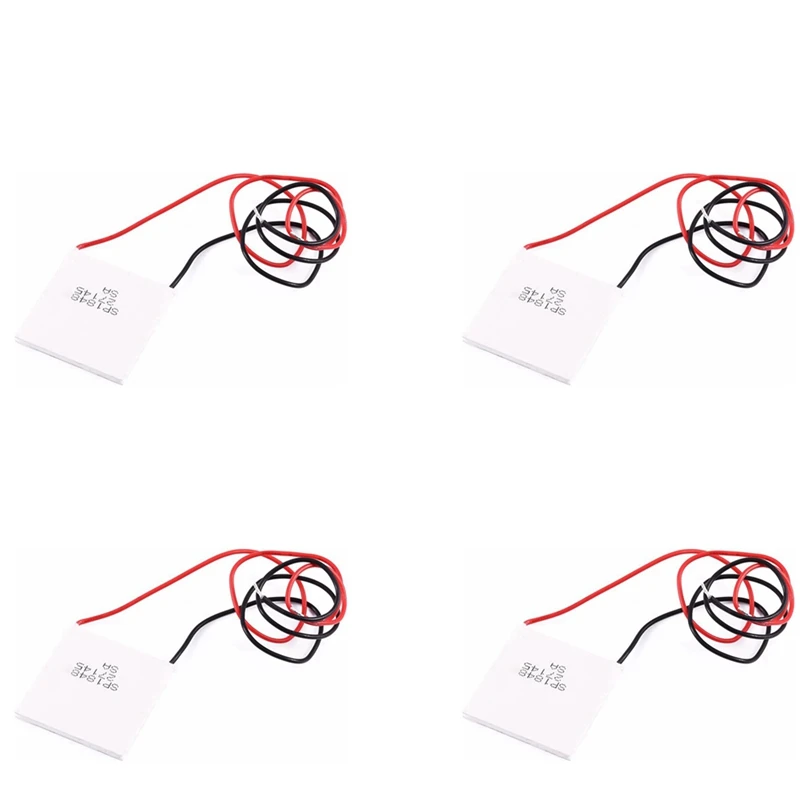 4X Thermoelectric Peltier Module, High Temperature Thermoelectric Power Generator Peltier TEG 150Celsius,White 40X40mm
4X Thermoelectric Peltier Module, High Temperature Thermoelectric Power Generator Peltier TEG 150Celsius,White 40X40mm