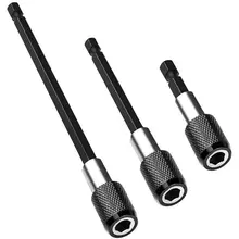 3Pcs 1/4 Inch Hex Shank Magnetic Nut Drill Bit Extension Quick Release Screwdriver Bit Holder Impact Driver Bits 2/4/ 6 Inch
3Pcs 1/4 Inch Hex Shank Magnetic Nut Drill Bit Extension Quick Release Screwdriver Bit Holder Impact Driver Bits 2/4/ 6 Inch