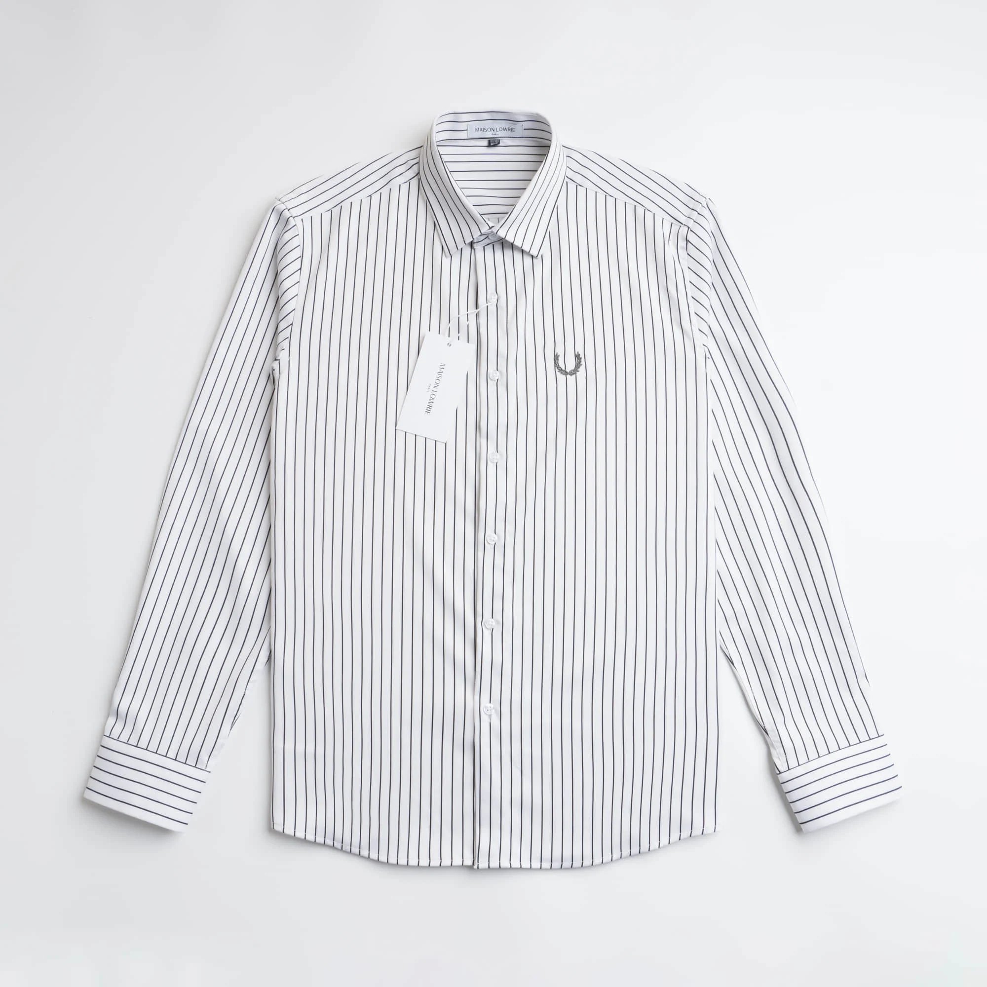 Mens Luxury Brand Shirts Maison Lowrie Paris Olive Branch Embroidery Detail Males Mascot Casual Fashion Comfort Striped Shirt
Mens Luxury Brand Shirts Maison Lowrie Paris Olive Branch Embroidery Detail Males Mascot Casual Fashion Comfort Striped Shirt