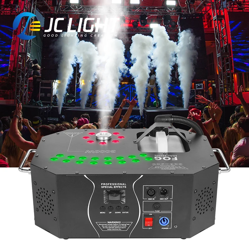 JC Light 3000w Output Stage Rgb Led Air Column Effect Fog Machine With Remote Dmx512 Smoke Machine Dj Disco Wedding Perform
JC Light 3000w Output Stage Rgb Led Air Column Effect Fog Machine With Remote Dmx512 Smoke Machine Dj Disco Wedding Perform