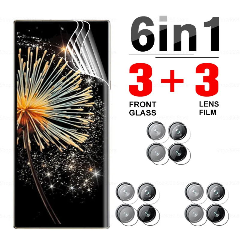

6in1 Hydrogel Film For Xiaomi Mix Fold 3 Front Soft Film Xiomi MixFold 3 Mix Fold3 MixFold3 8.02'' Camera Lens Screen Protector