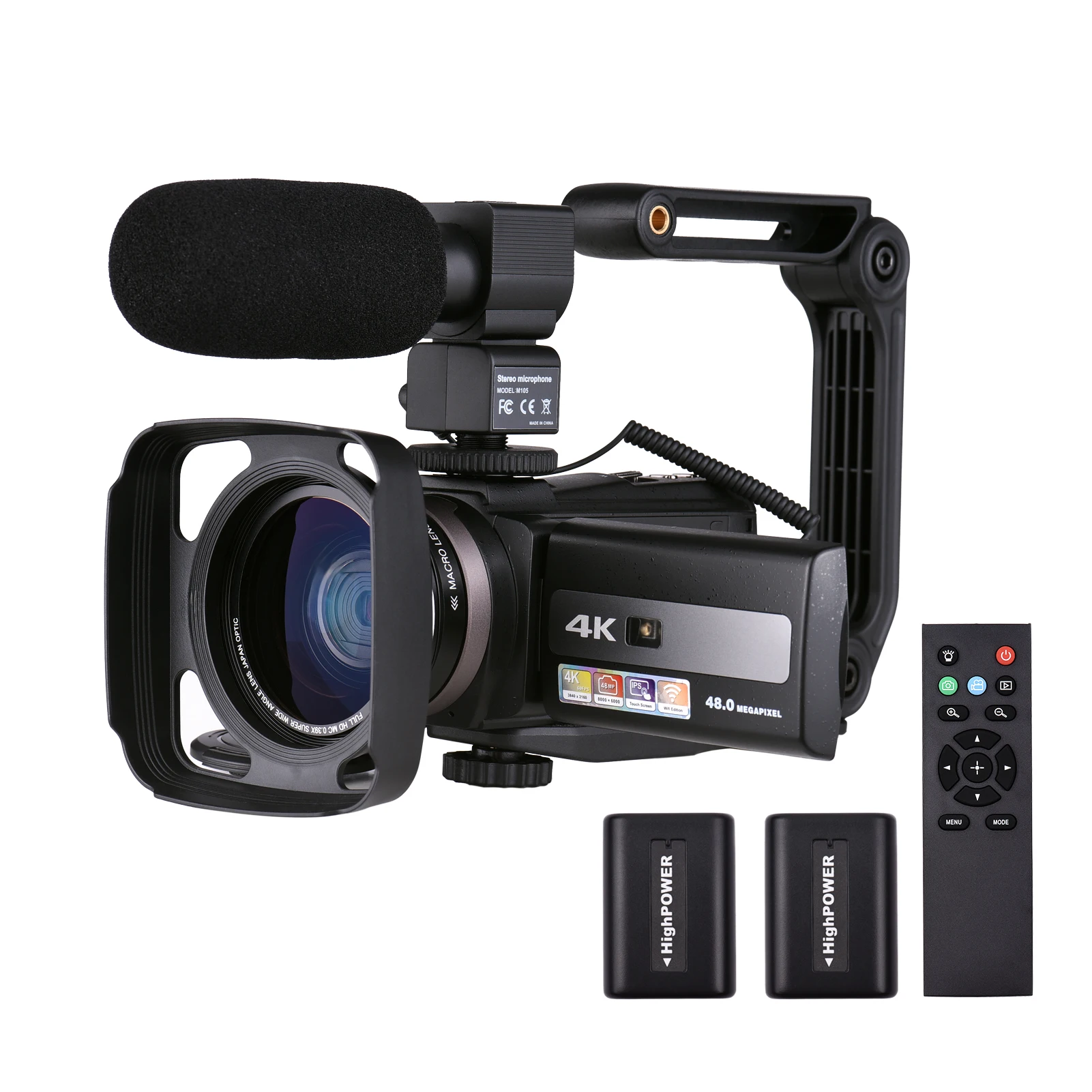 Professional video camcorder 60FPS 4k camera 16X digital video camera IR Night Vision for Live Streaming Vlog Video Photography
Professional video camcorder 60FPS 4k camera 16X digital video camera IR Night Vision for Live Streaming Vlog Video Photography