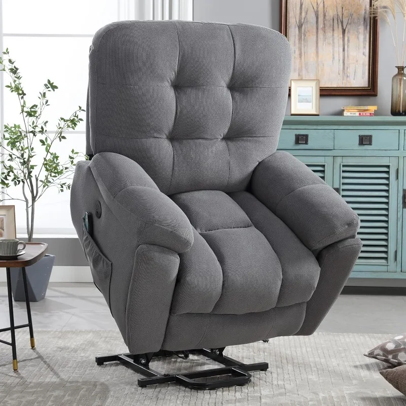Pwoer Lift Recliner Chair with Vibration Massage Big and Tall Recliner Chair with USB Charge Port and 2 Hidden Cup Holders
Pwoer Lift Recliner Chair with Vibration Massage Big and Tall Recliner Chair with USB Charge Port and 2 Hidden Cup Holders