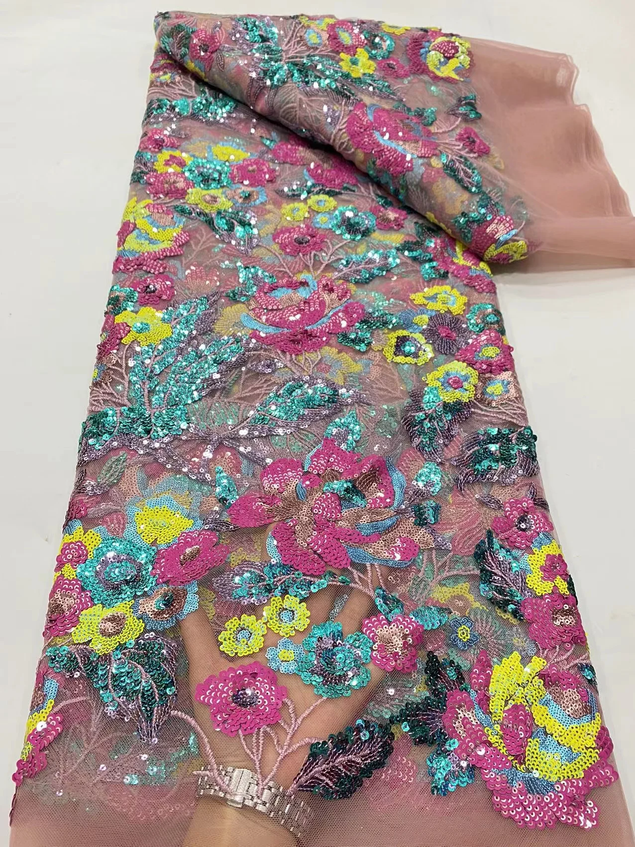 2023 Latest Design African Handmade Colourfull Sequins Tulle Lace Fabric Nigerian Luxury Lace Fabric For Wedding Party Dress Sew
2023 Latest Design African Handmade Colourfull Sequins Tulle Lace Fabric Nigerian Luxury Lace Fabric For Wedding Party Dress Sew