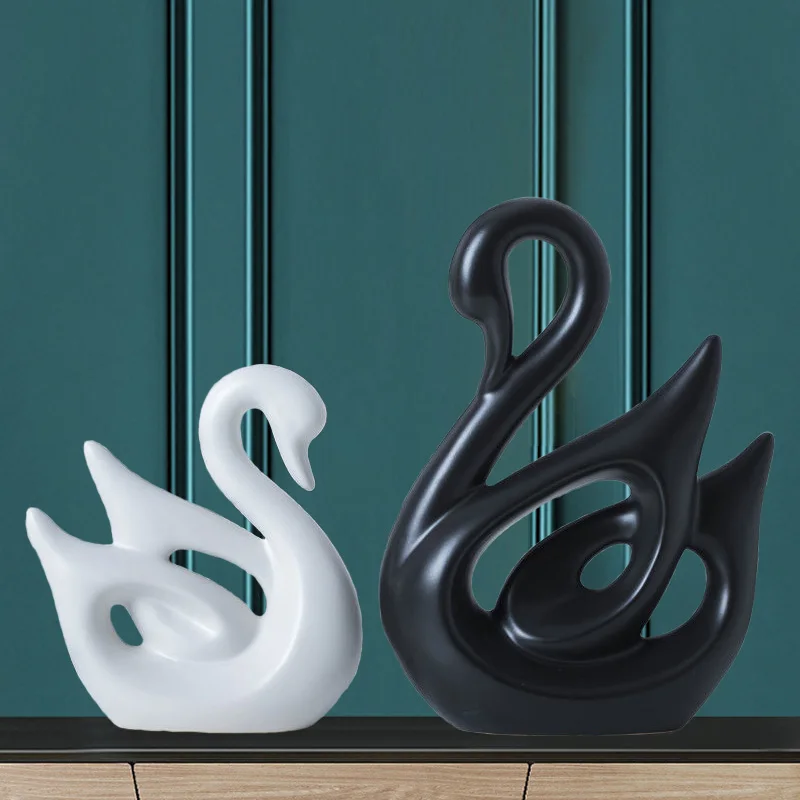 Creative Ceramic Swan Sculpture Nordic Office Home Living Room Decoration Accessories Animal Figurine Table Ornament Lovers Gift
Creative Ceramic Swan Sculpture Nordic Office Home Living Room Decoration Accessories Animal Figurine Table Ornament Lovers Gift