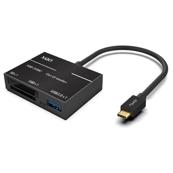 C타입 to XQD SD 고속 카드 리더, USB 3.0 허브, USB 3.0, 2.0 호환 가능