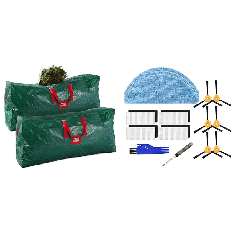 2 Pcs Christmas Tree Storage Bag With Handles Dual Zipper & 1 Set Side Brush Hepa Filter Mop Cloth
2 Pcs Christmas Tree Storage Bag With Handles Dual Zipper & 1 Set Side Brush Hepa Filter Mop Cloth