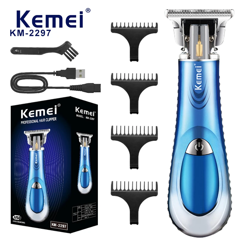 

KEMEI Hair Clippers for Men Cordless for Hair Cutting Professional Barber Clippers USB Rechargeable Wireless Haircut Clippers