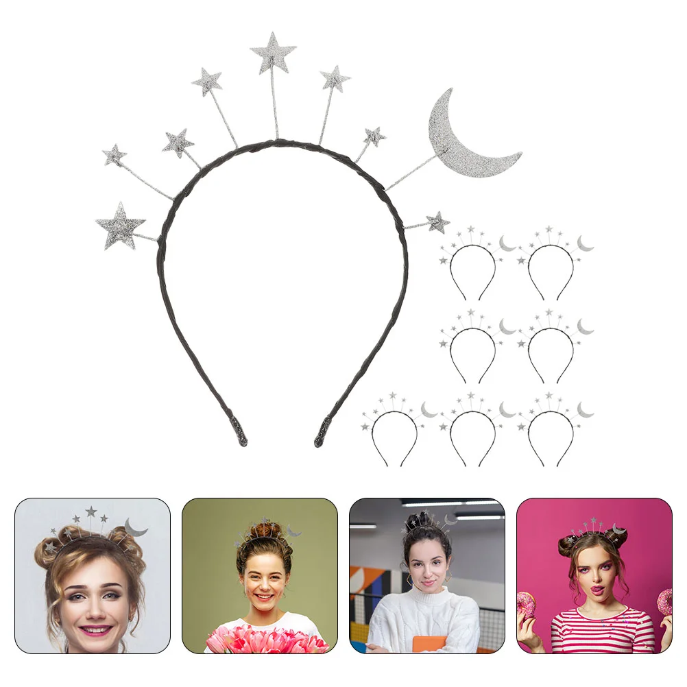 

8pcs Kids Star Shaped Hair Hoops Hair Ornament Loving Star Headbands