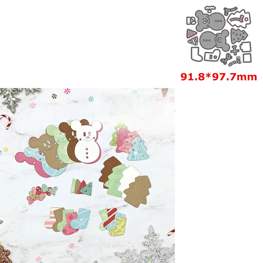 Disney Gingerbrea Mice Metal Cutting Dies Set Christmas Tree Socks Gift Box Dies for DIY Scrapbooking Paper Cards Decor Crafts
Disney Gingerbrea Mice Metal Cutting Dies Set Christmas Tree Socks Gift Box Dies for DIY Scrapbooking Paper Cards Decor Crafts