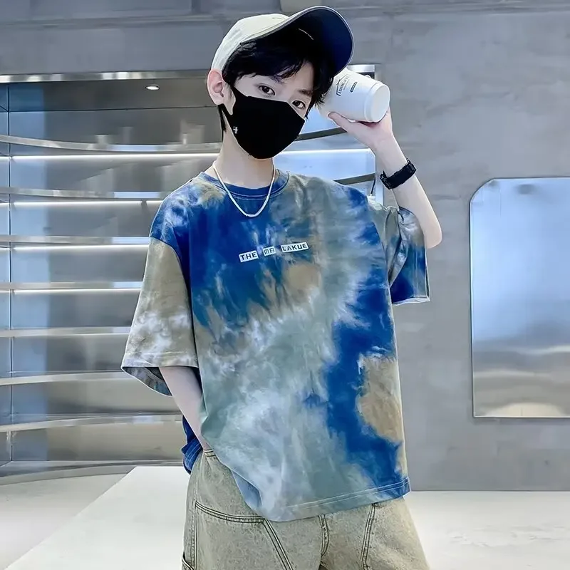 Summer Large Size Streetwear Kids Clothes Boys Girls Personality Camouflage Tie Dye T Shirt Tops Children's O-neck Short Sleeve
Summer Large Size Streetwear Kids Clothes Boys Girls Personality Camouflage Tie Dye T Shirt Tops Children's O-neck Short Sleeve