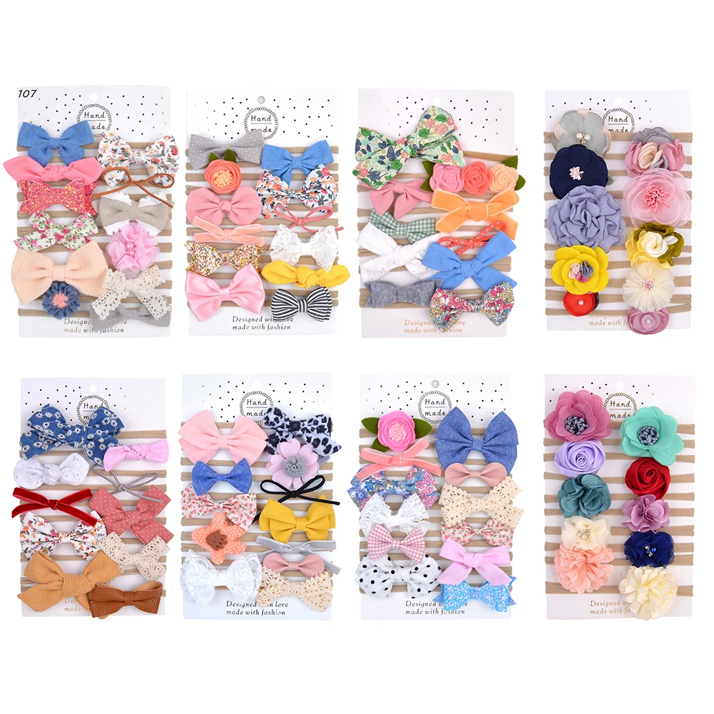 10/12Pcs Baby Bow Headband Set Lace rose Flower Headwear Nylon Cotton Hair Bands for Children Girls Newborn Toddler Accessories 
10/12Pcs Baby Bow Headband Set Lace rose Flower Headwear Nylon Cotton Hair Bands for Children Girls Newborn Toddler Accessories